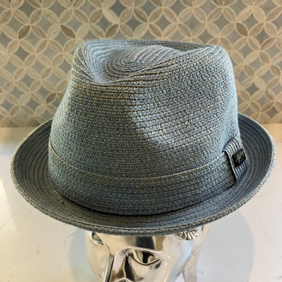 Bailey of Hollywood Other - Bailey of Hollywood Billy Fedora Hat Men’s Large Light Blue Paper Braid